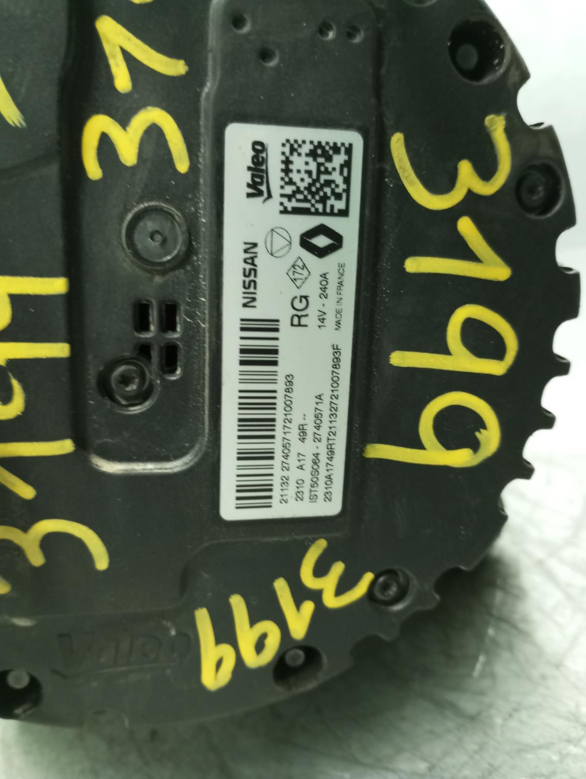 Alternador NISSAN Qashqai III (J12) Imagem-3