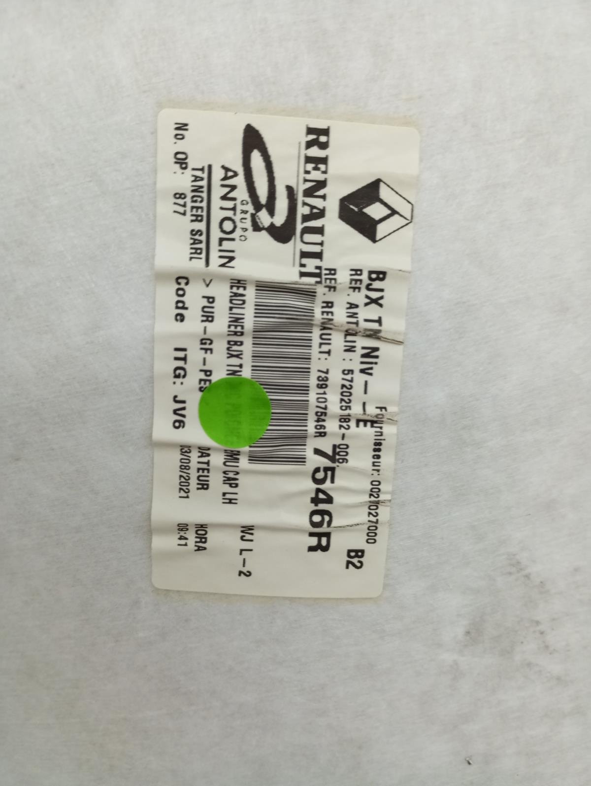 Roof lining DACIA Sandero III Imagem-6