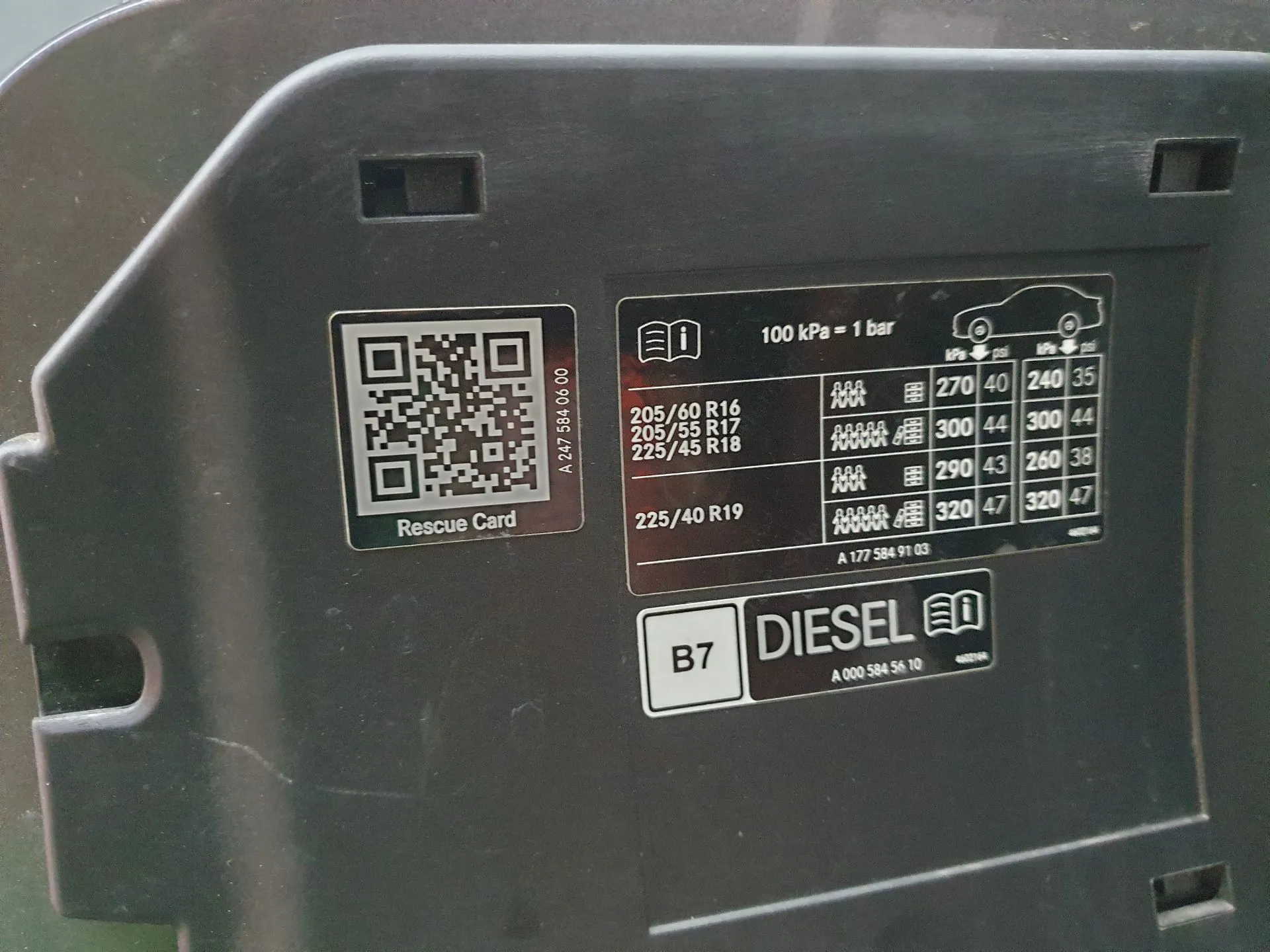 Tappo serbatoio carburante MERCEDES-BENZ Classe B (W247) Imagem-9