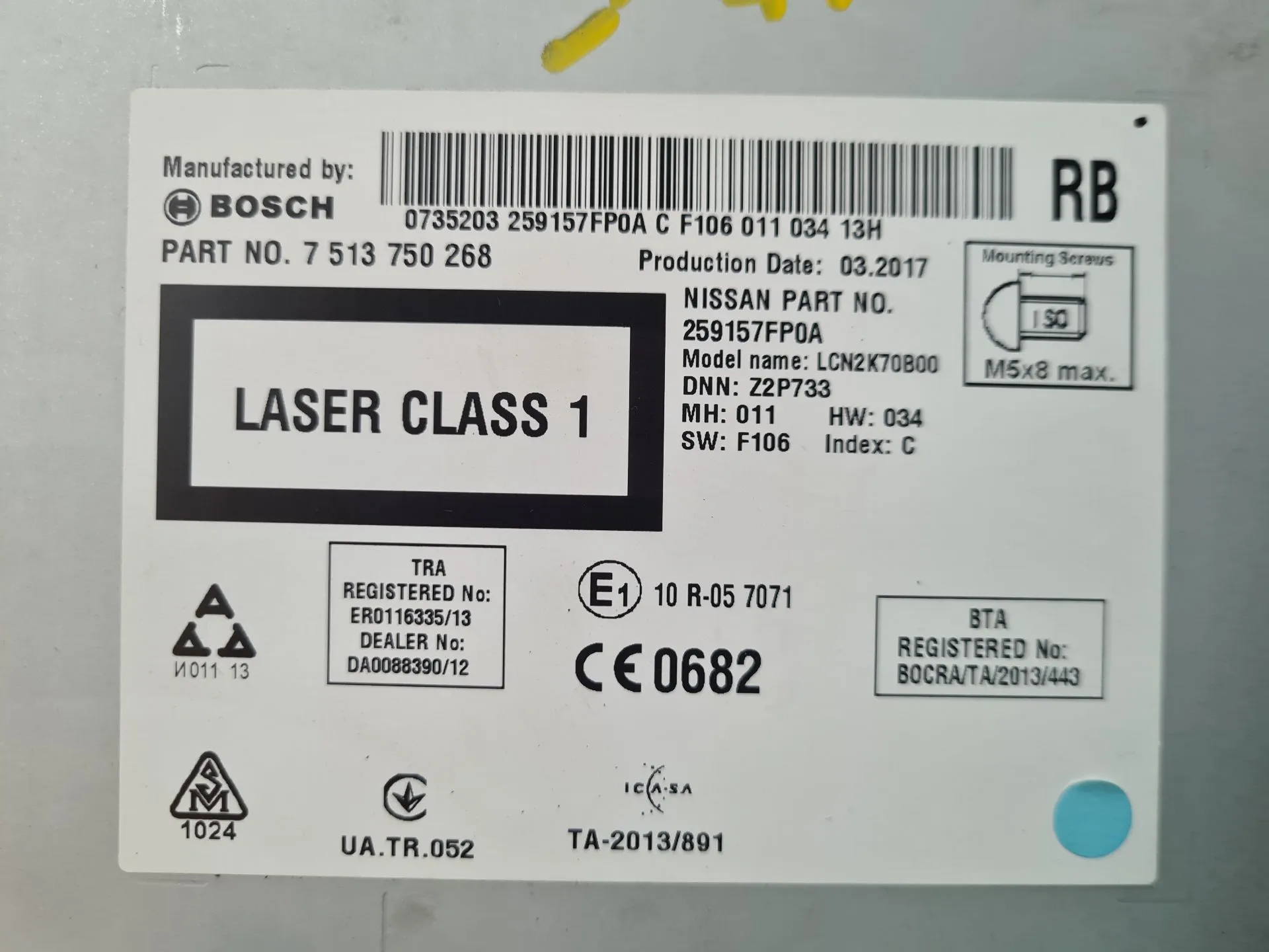 Car radio NISSAN X-Trail (T32) Imagem-9