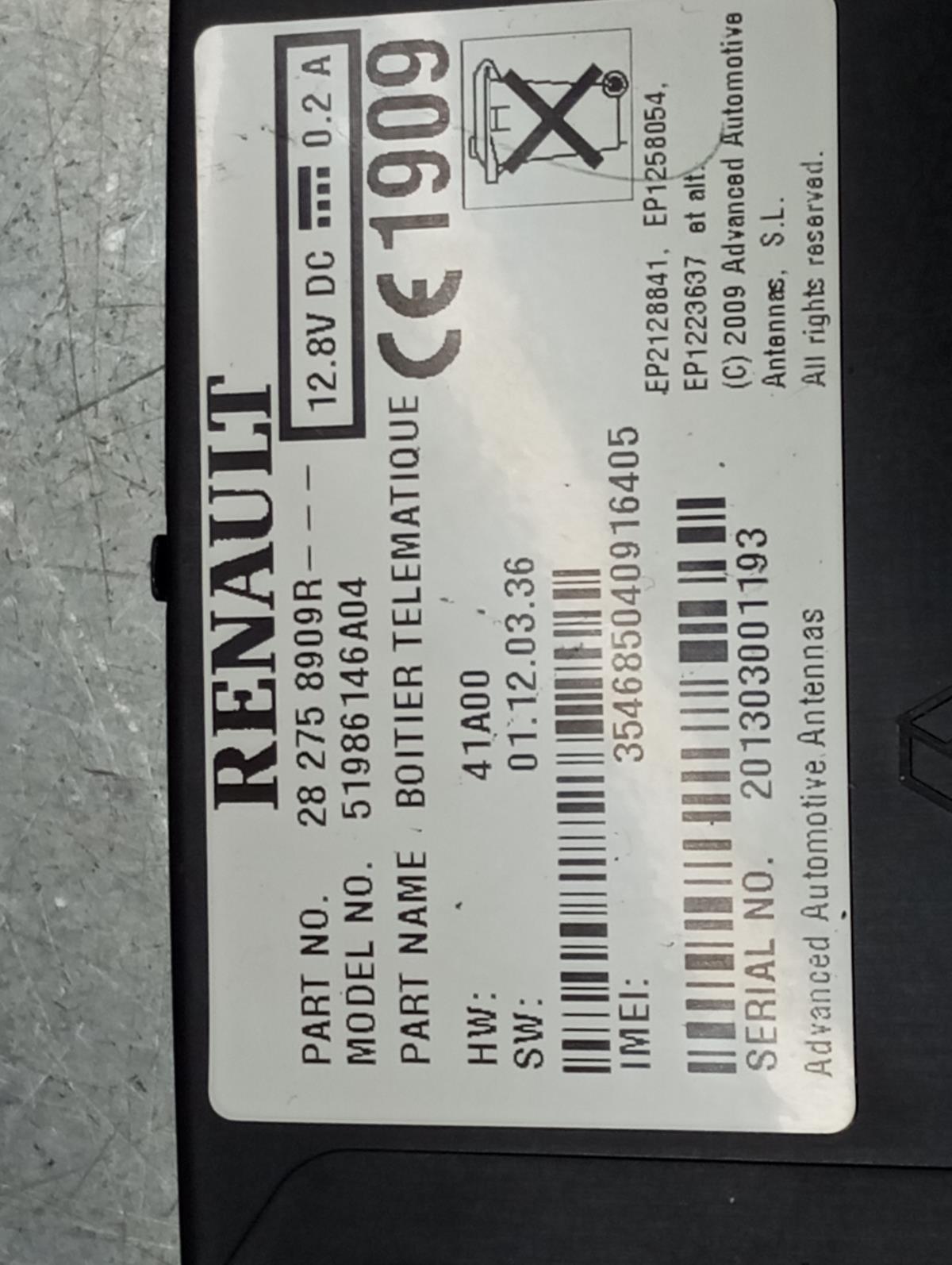 Modulo / Centralina comfort RENAULT Zoe (BFM_) Imagem-3