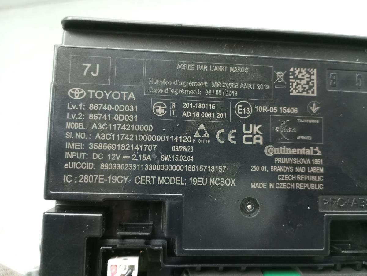 Module générique TOYOTA Yaris (_P21_, _PA1_, _PH1_) Imagem-4