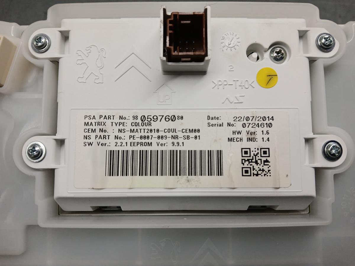 Quadrante / painel de instrumentos PEUGEOT 2008 I (CU_) Imagem-4