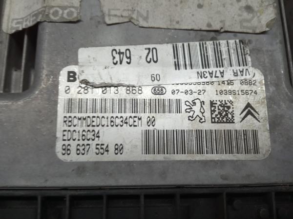 Centralina motor / ECU PEUGEOT 207 (WA_, WC_) Imagem-3