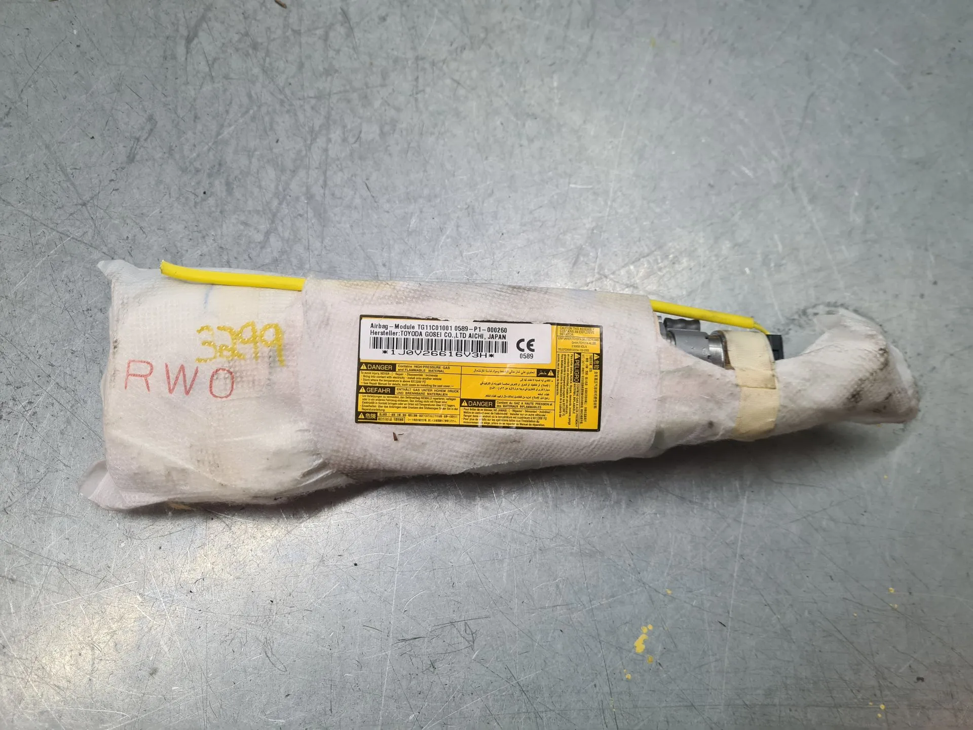 Right Seat Airbag TOYOTA Auris Touring Sports (_E18_)