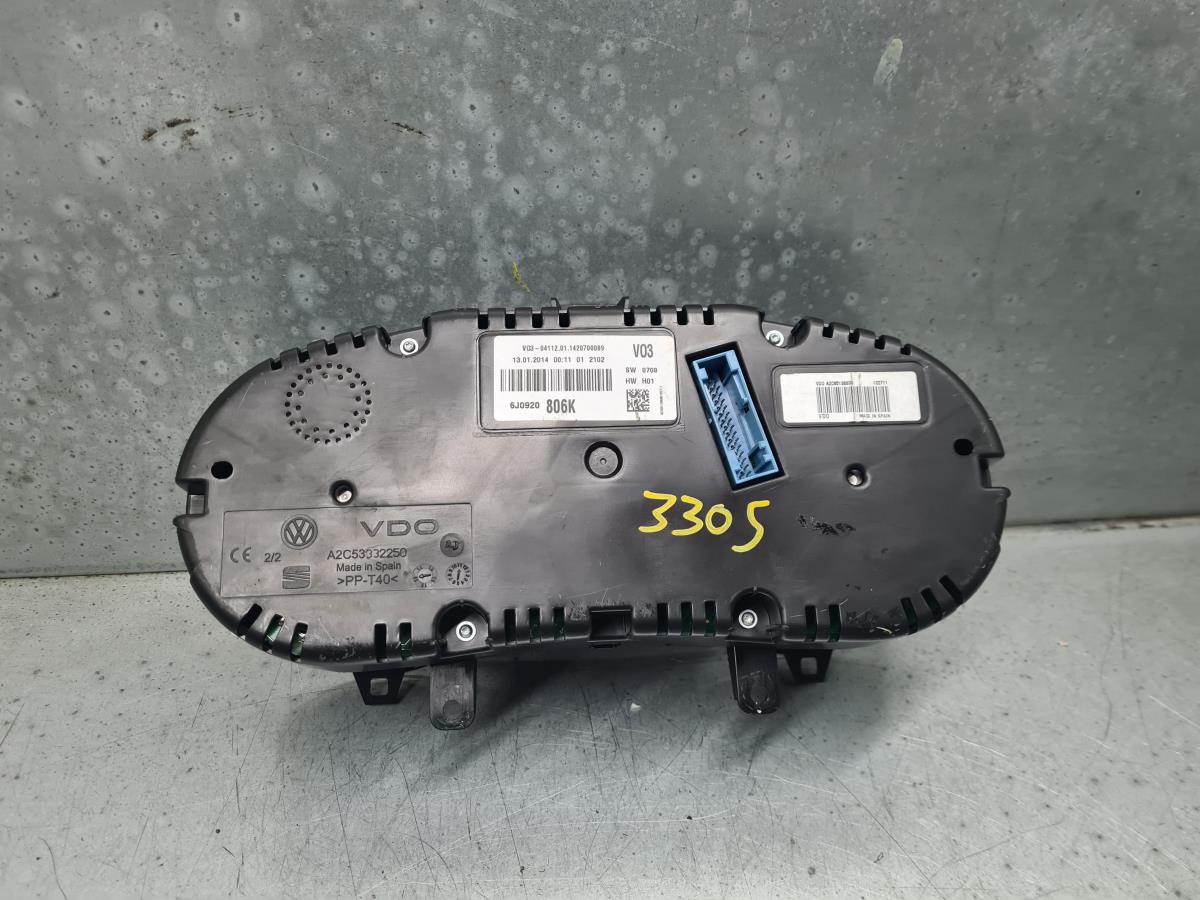 Quadro strumenti / Pannello strumenti SEAT Ibiza IV (6J5, 6P1) Imagem-3