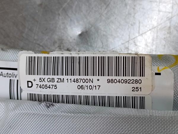 Airbag cortina direito PEUGEOT 2008 I (CU_) Imagem-2