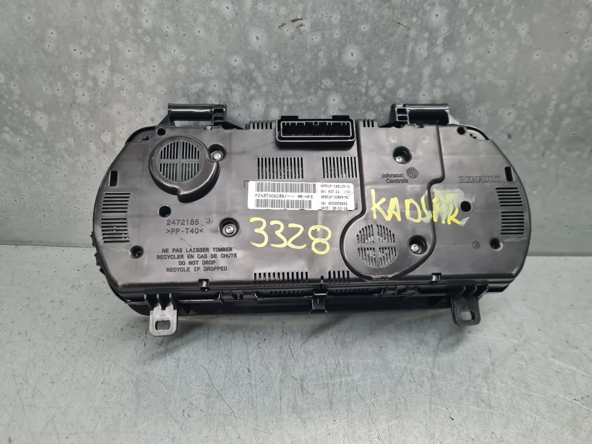Instrument cluster RENAULT Kadjar (HA_, HL_) Imagem-4