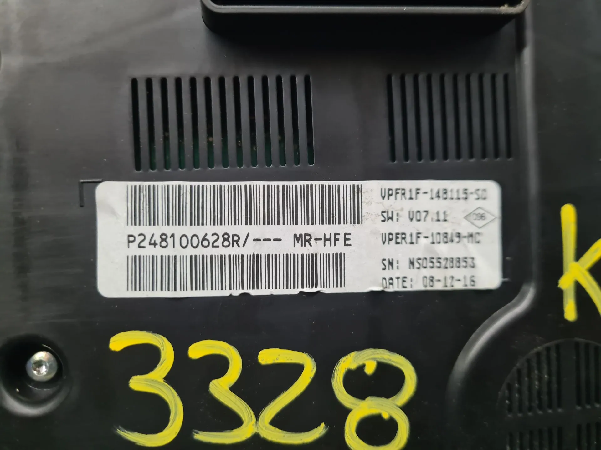 Instrument cluster RENAULT Kadjar (HA_, HL_) Imagem-6