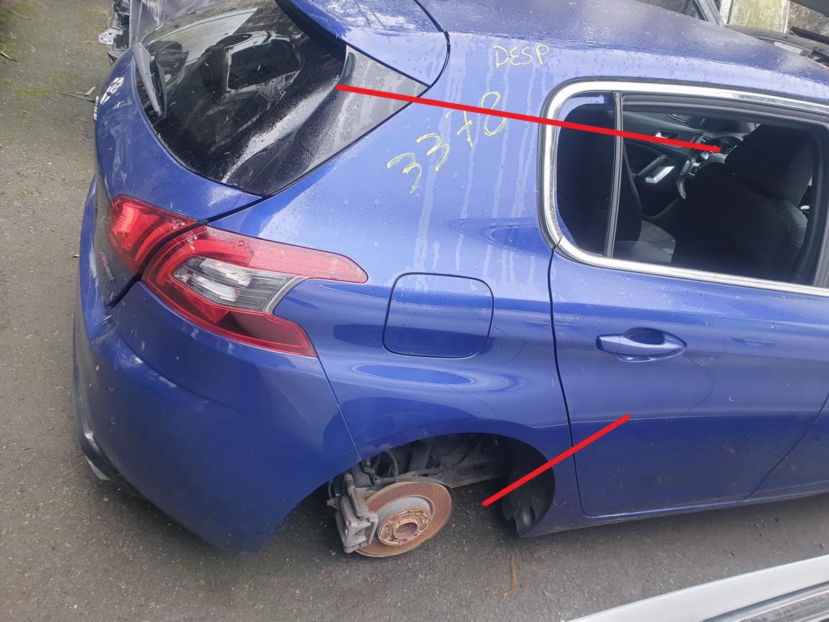 Right rear quarter panel PEUGEOT 308 II