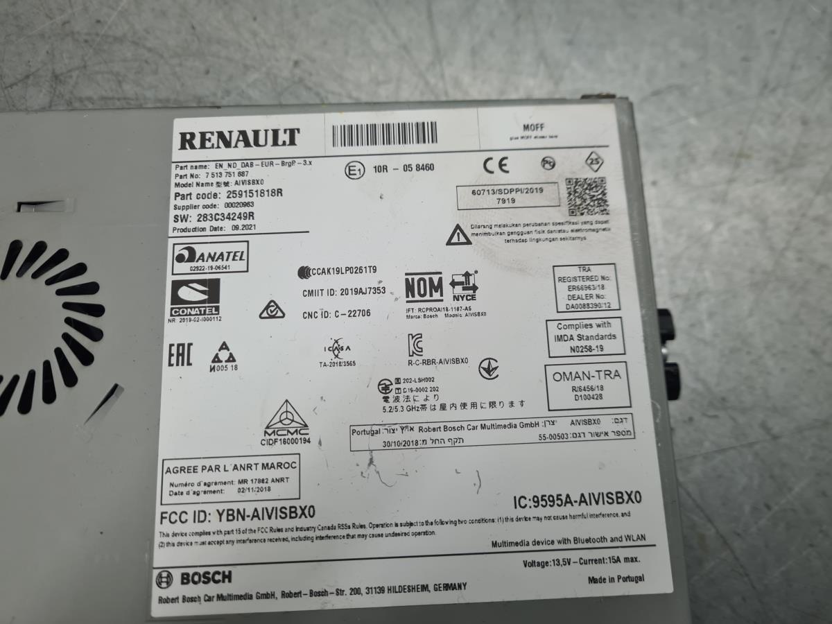 Autoradio RENAULT Clio V (BF_) Imagem-4