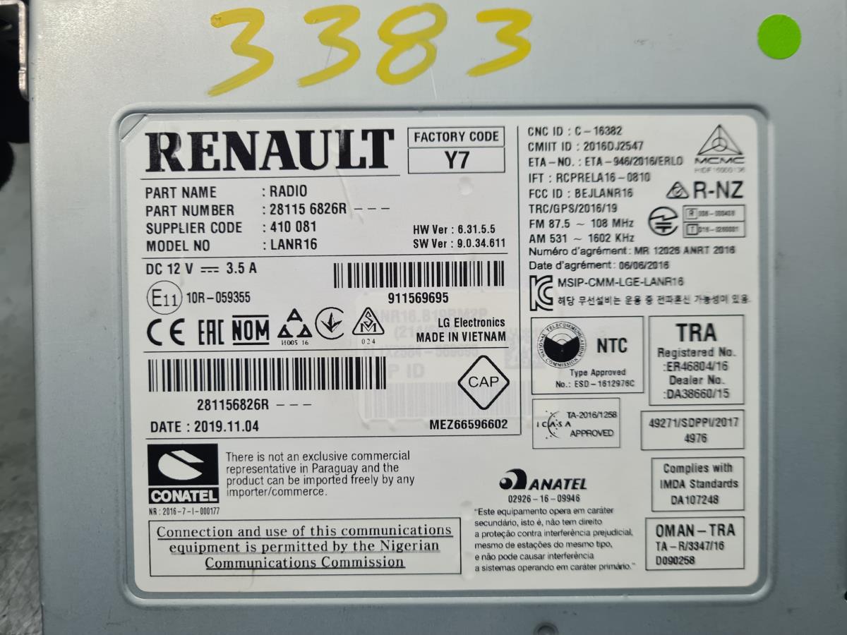 Kit Auto-rádio RENAULT Megane IV (B9A/M_) Imagem-7