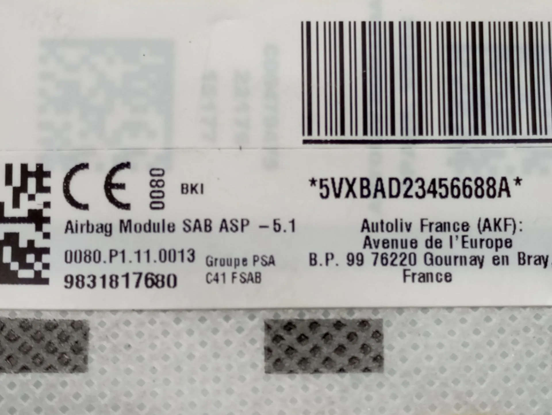 Airbag Guache CITROËN C4 III Imagem-2