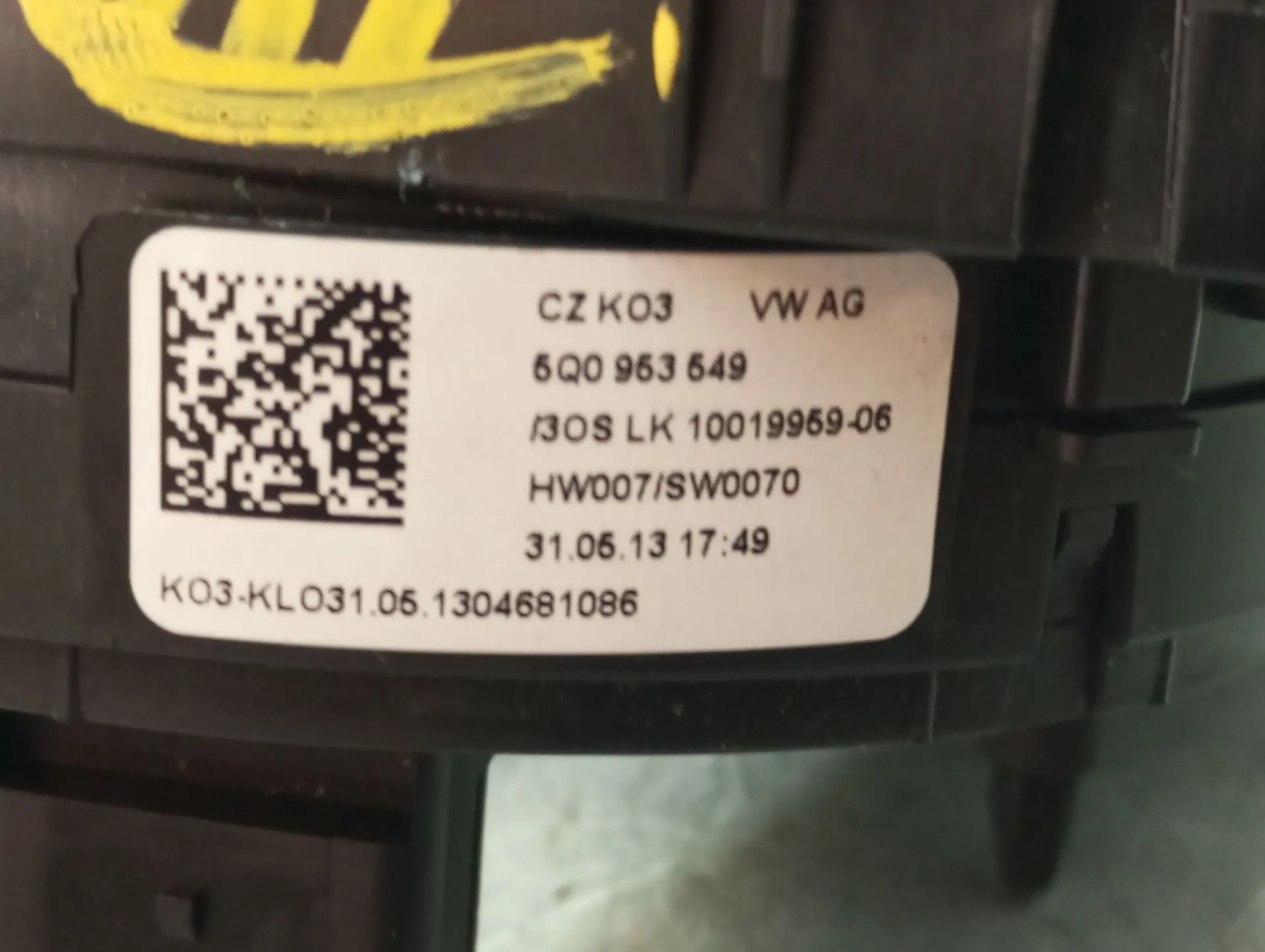 Fita de airbags VOLKSWAGEN Golf VII (5G1, BQ1, BE1, BE2) Imagem-2