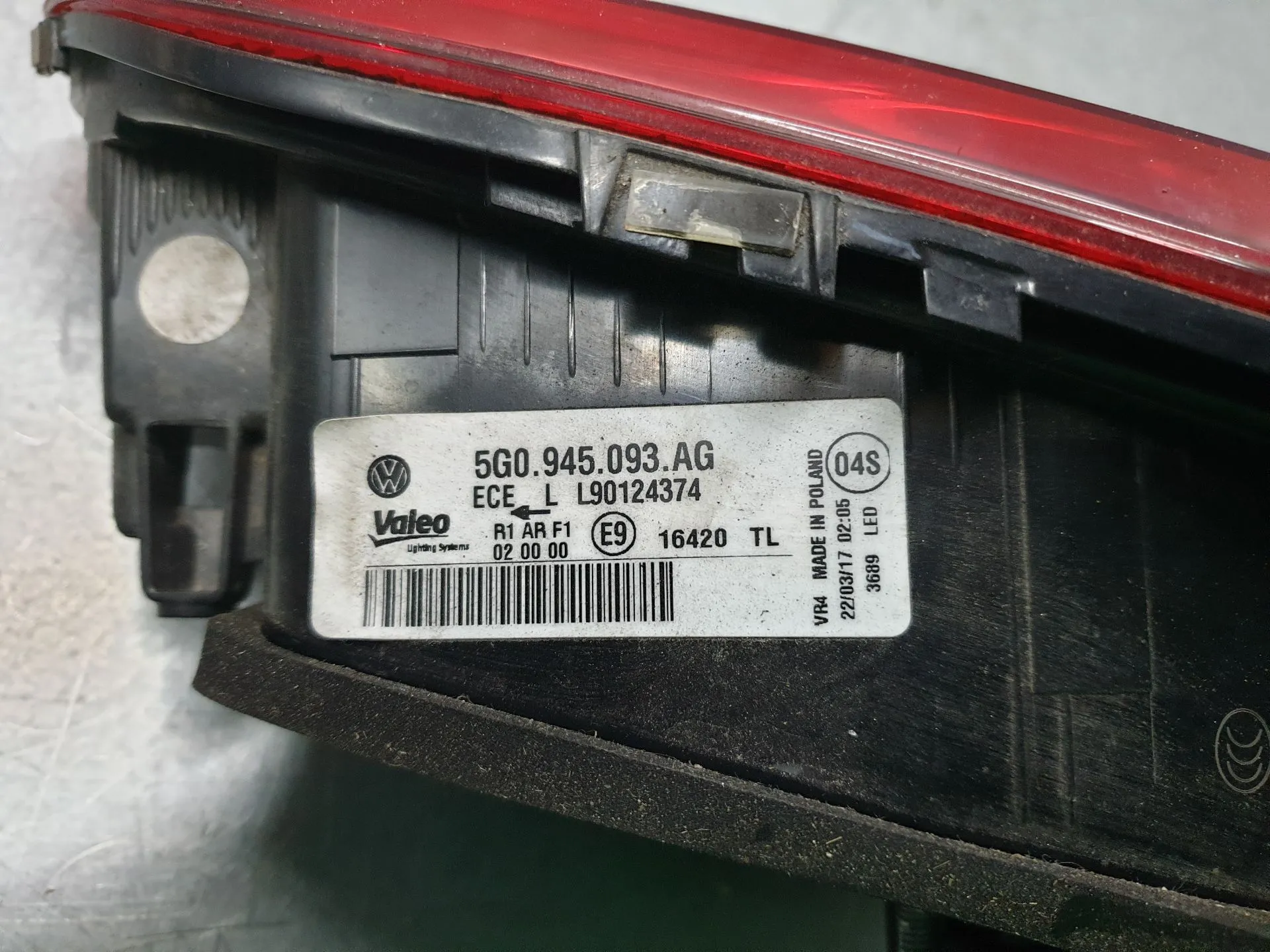 Feu de coffre Gauche VOLKSWAGEN Golf VII (5G1, BQ1, BE1, BE2) Imagem-5