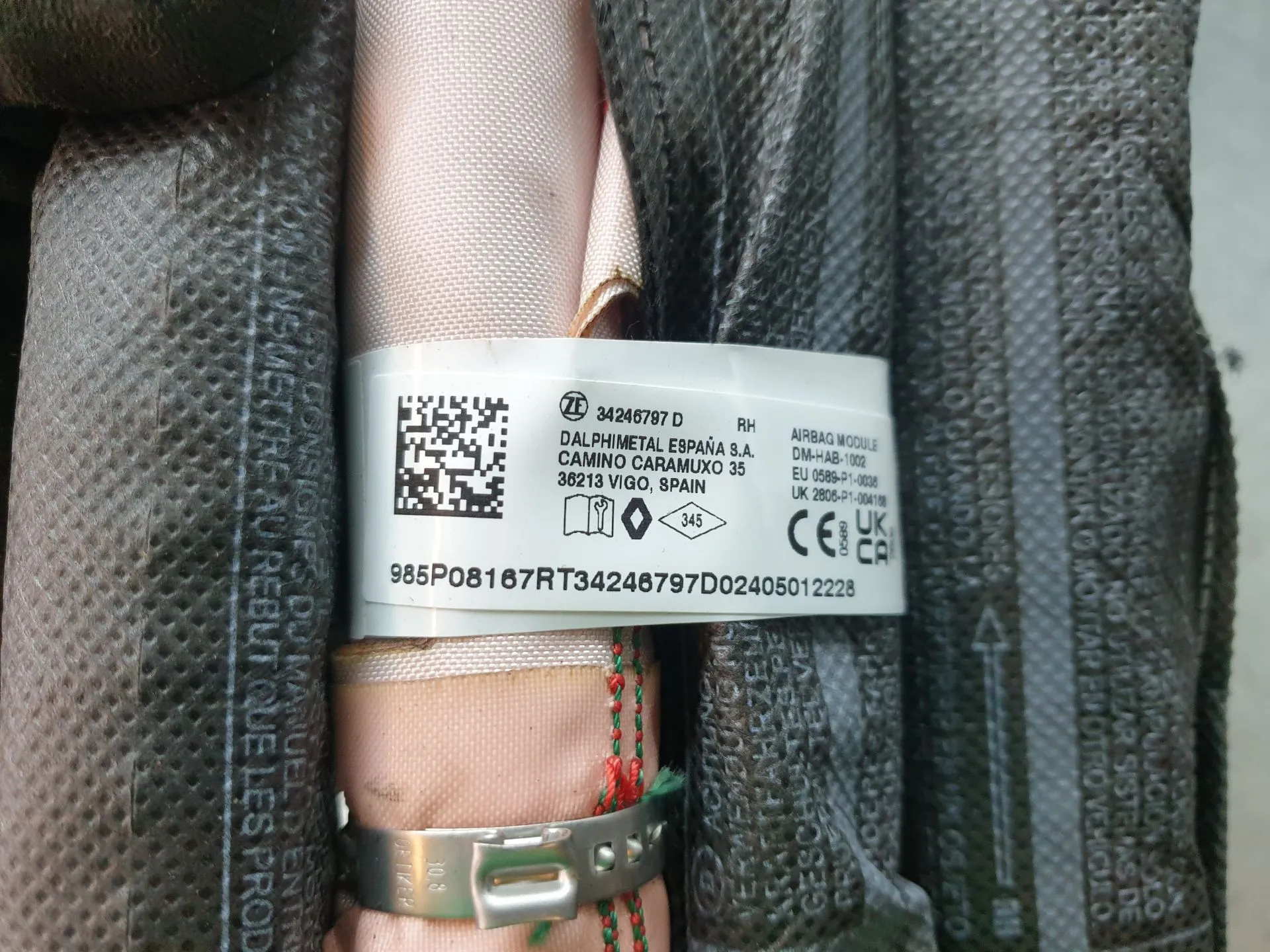 Airbag a Tendina Destra DACIA Duster (HM_) Imagem-2