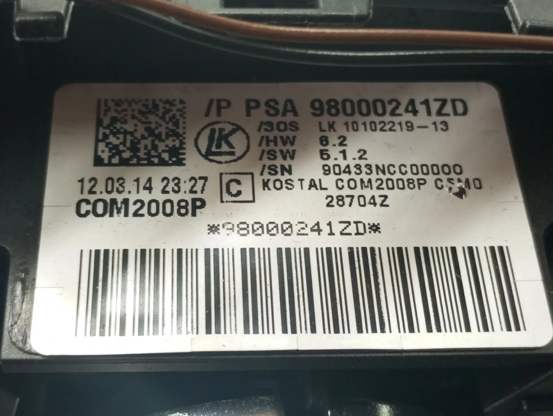 Fita de airbags PEUGEOT 508 Imagem-6