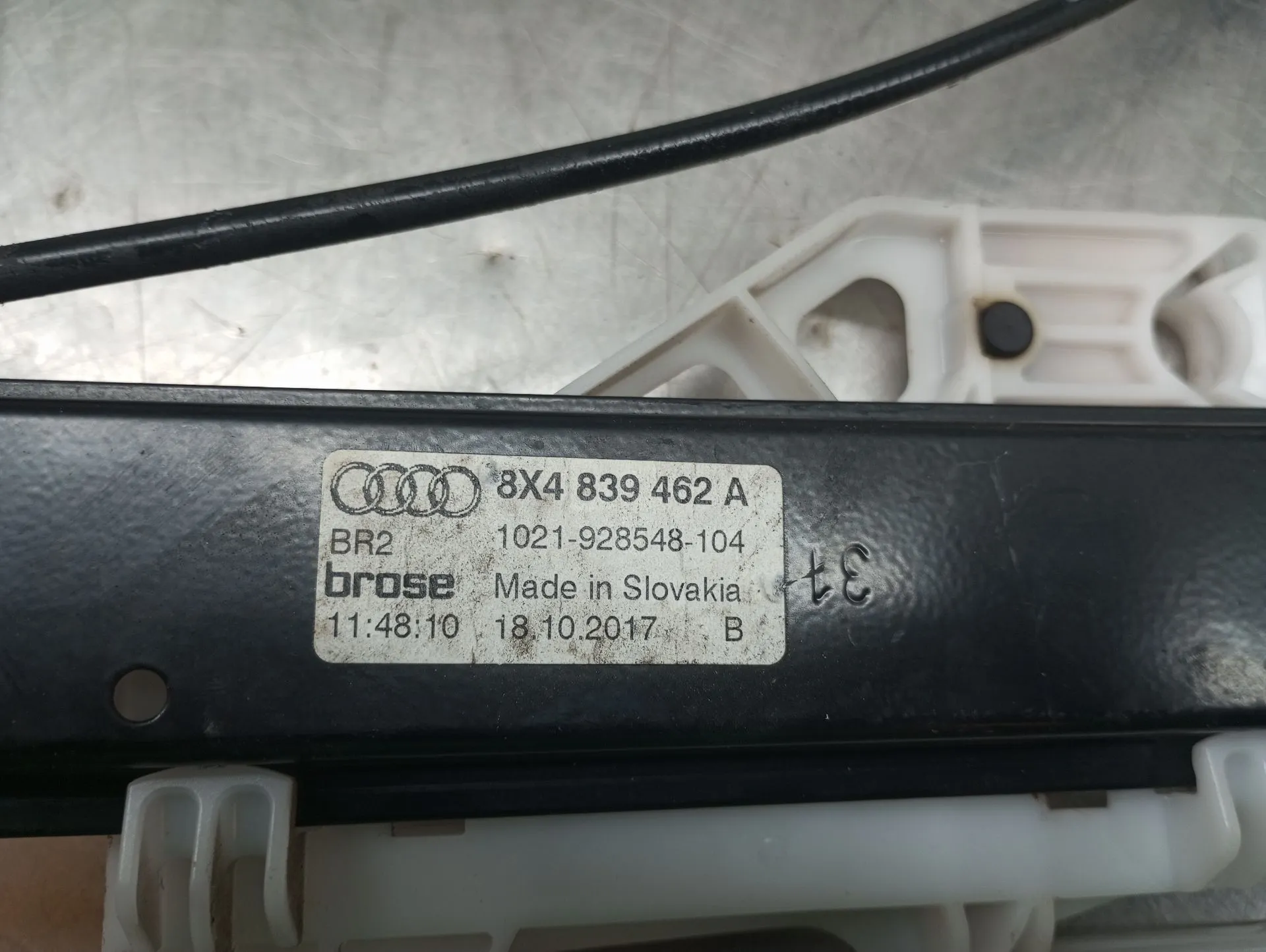 Elevalunas trasero derecho AUDI A1 Sportback (8XA, 8XF) Imagem-1