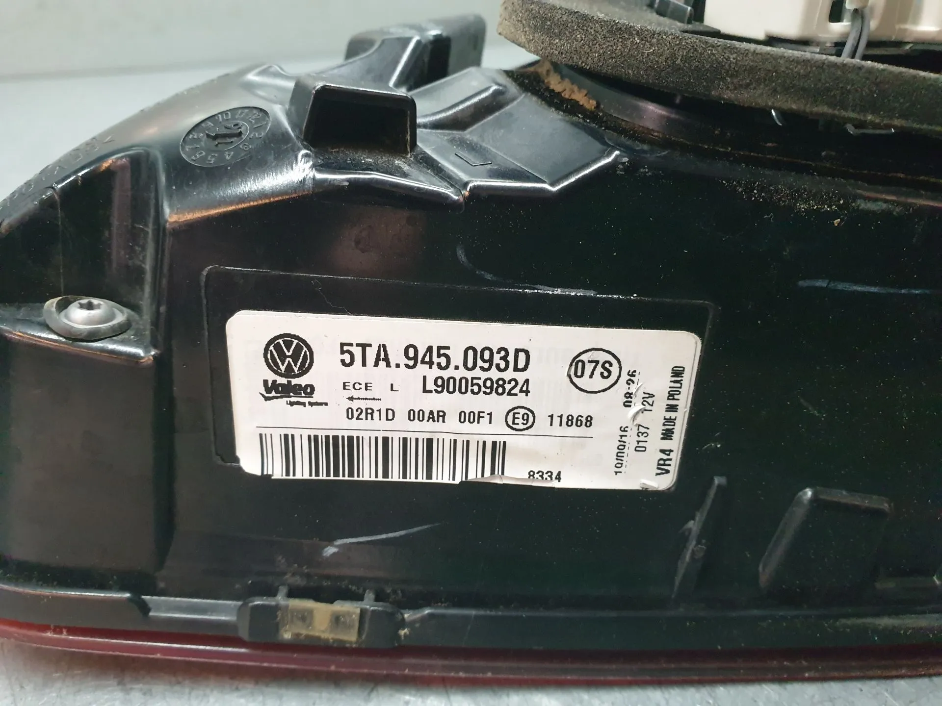 Feu de coffre Gauche VOLKSWAGEN Touran (5T) Imagem-5