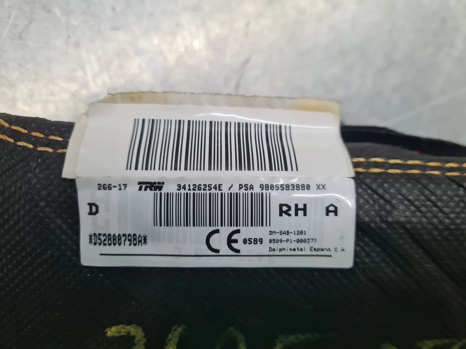 Airbag Destro PEUGEOT 308 II Imagem-3