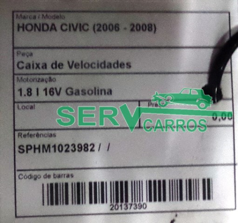 Caja de cambios manual HONDA Civic VIII Hatchback (FN_, FK_) Imagem-3