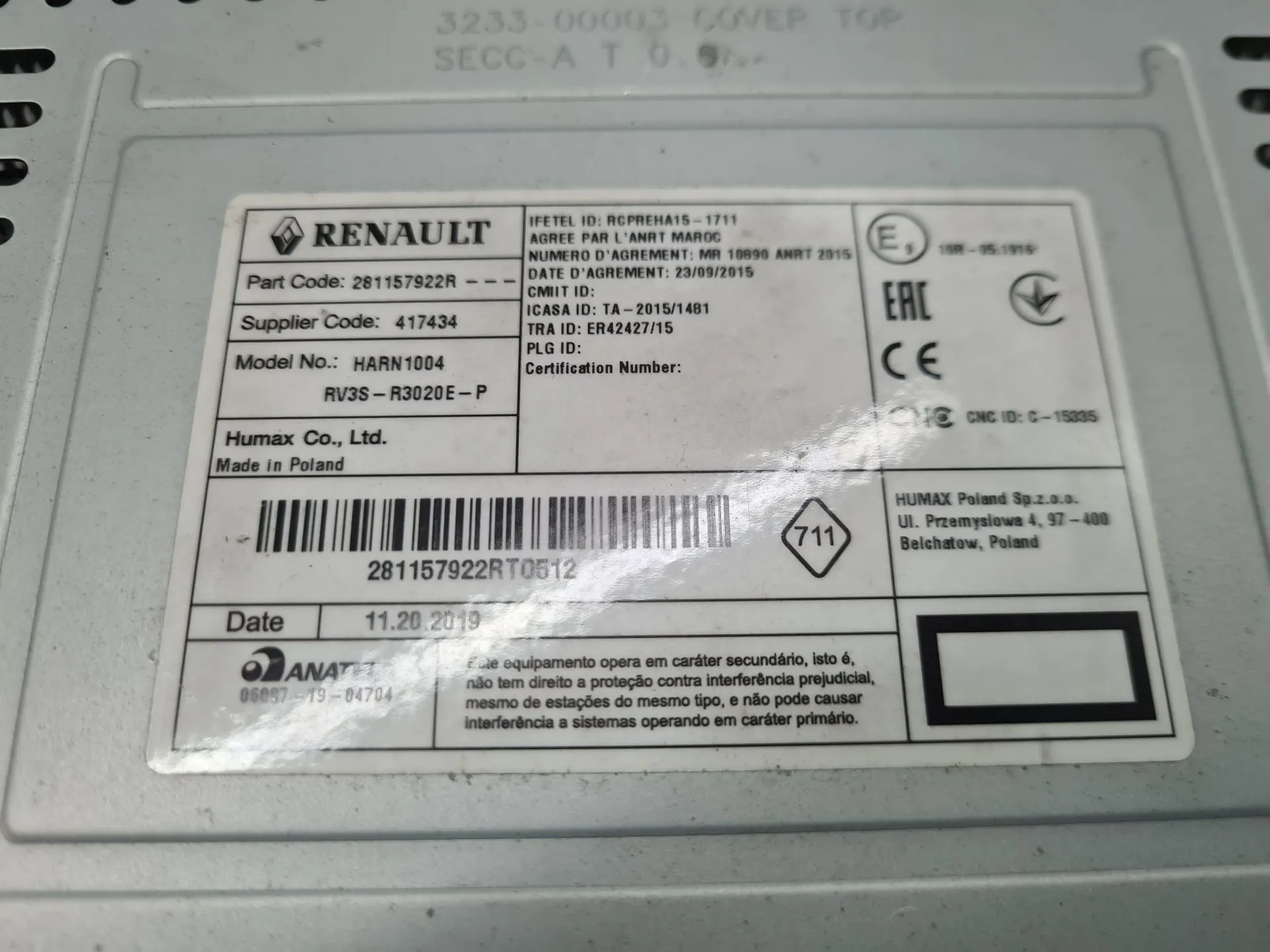 Radio / autorradio MERCEDES-BENZ Citan (415) Imagem-7