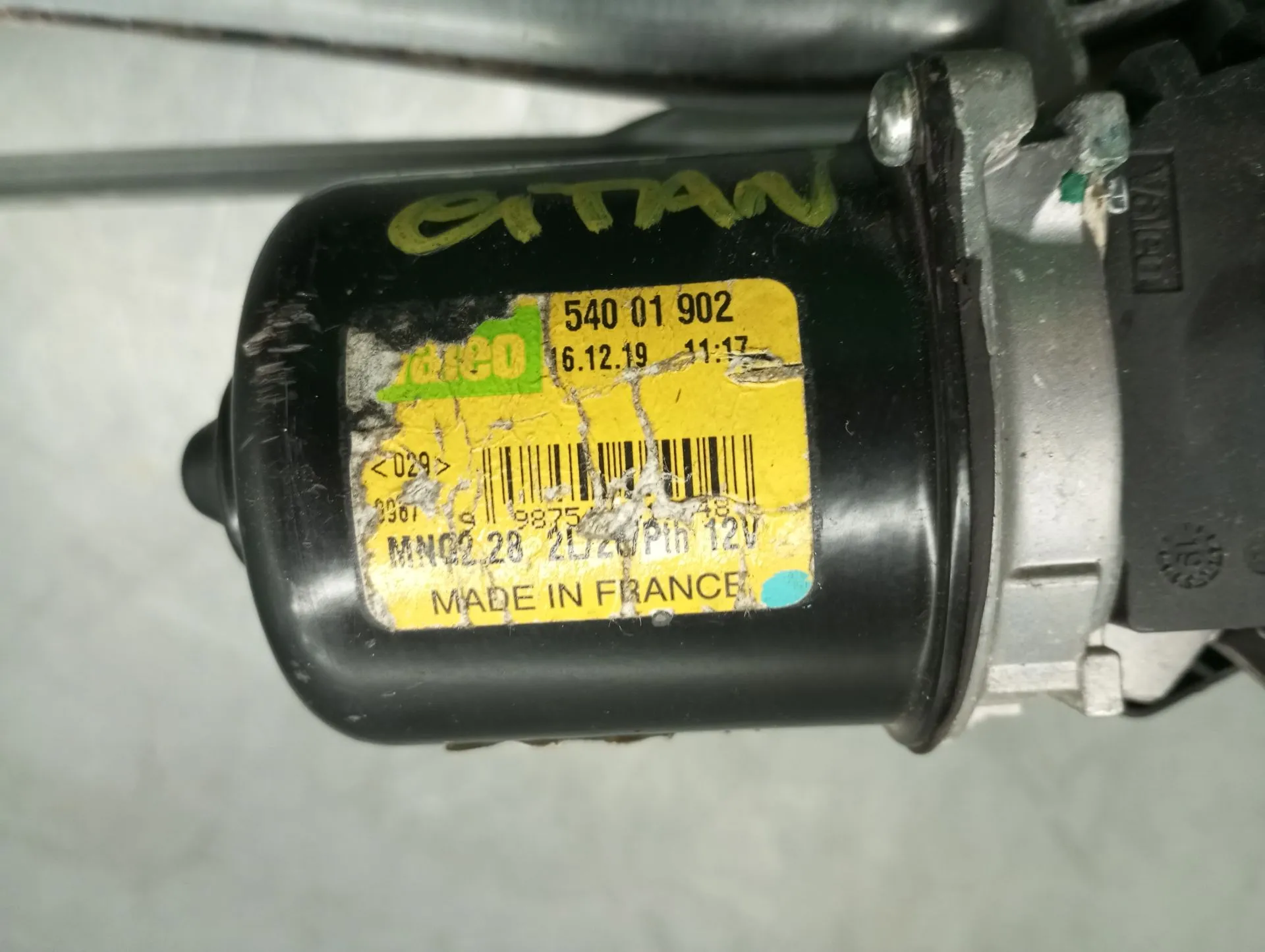 Motor limpa vidros frente MERCEDES-BENZ Citan (415) Imagem-3