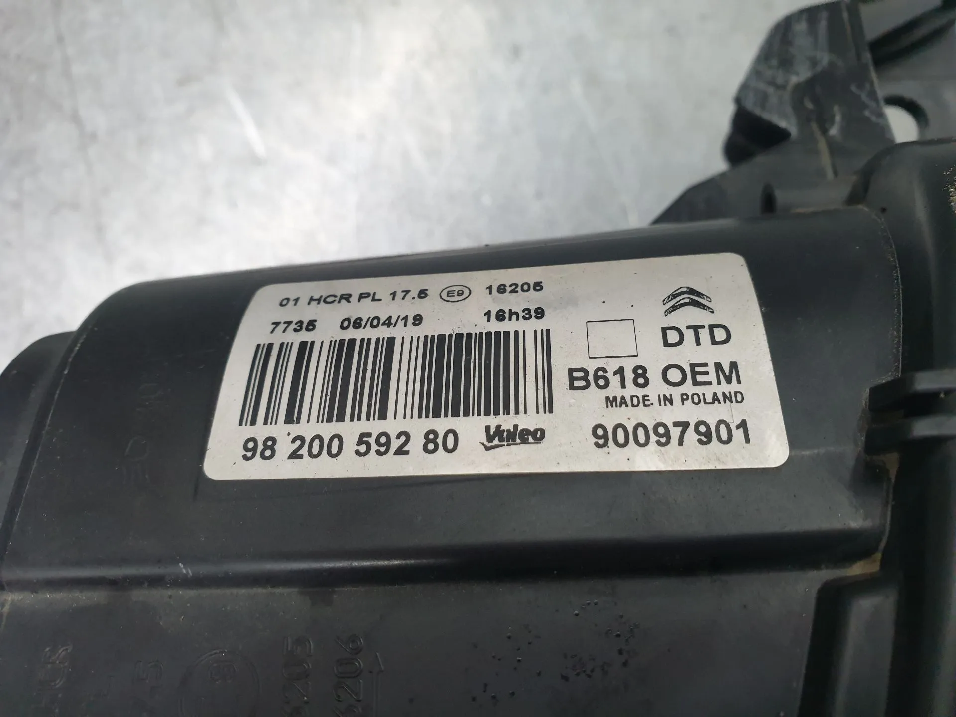 Phare avant Droit CITROËN C3 III (SX) Imagem-6