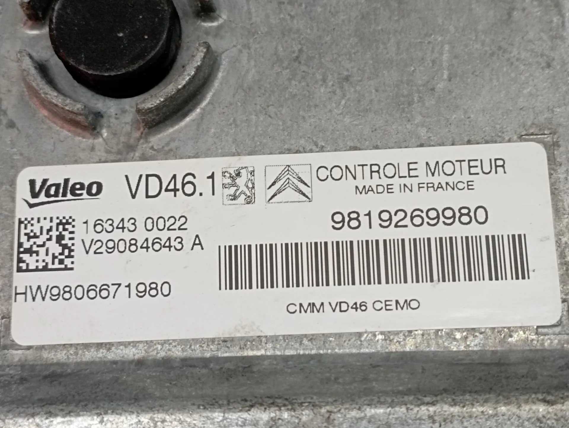 Centralina motor / ECU CITROËN C3 III (SX) Imagem-3