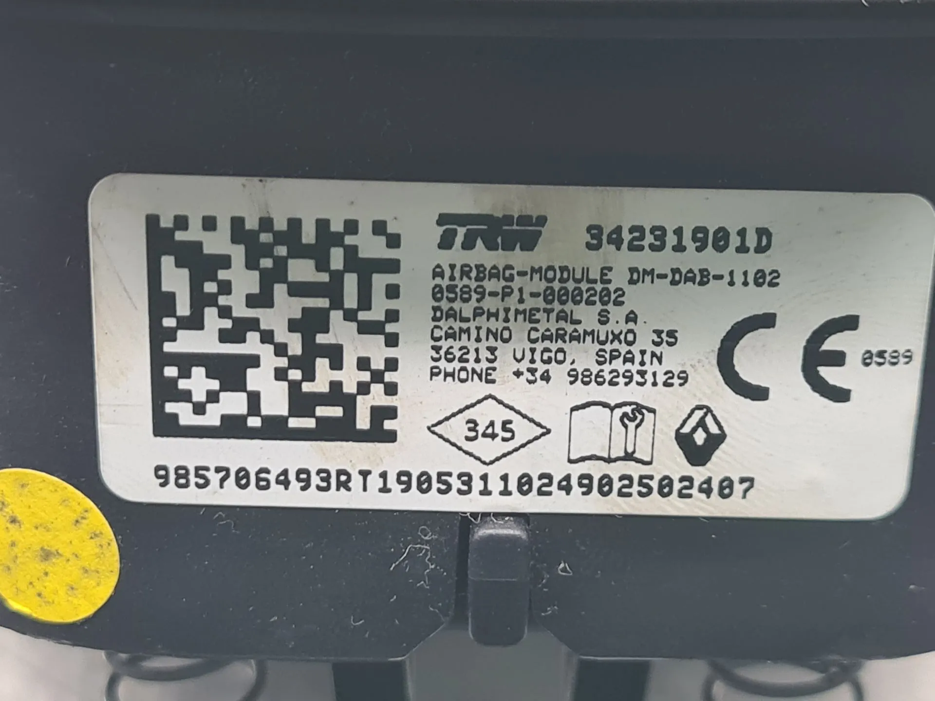 Kit d’airbags RENAULT Clio V (BF_) Imagem-9