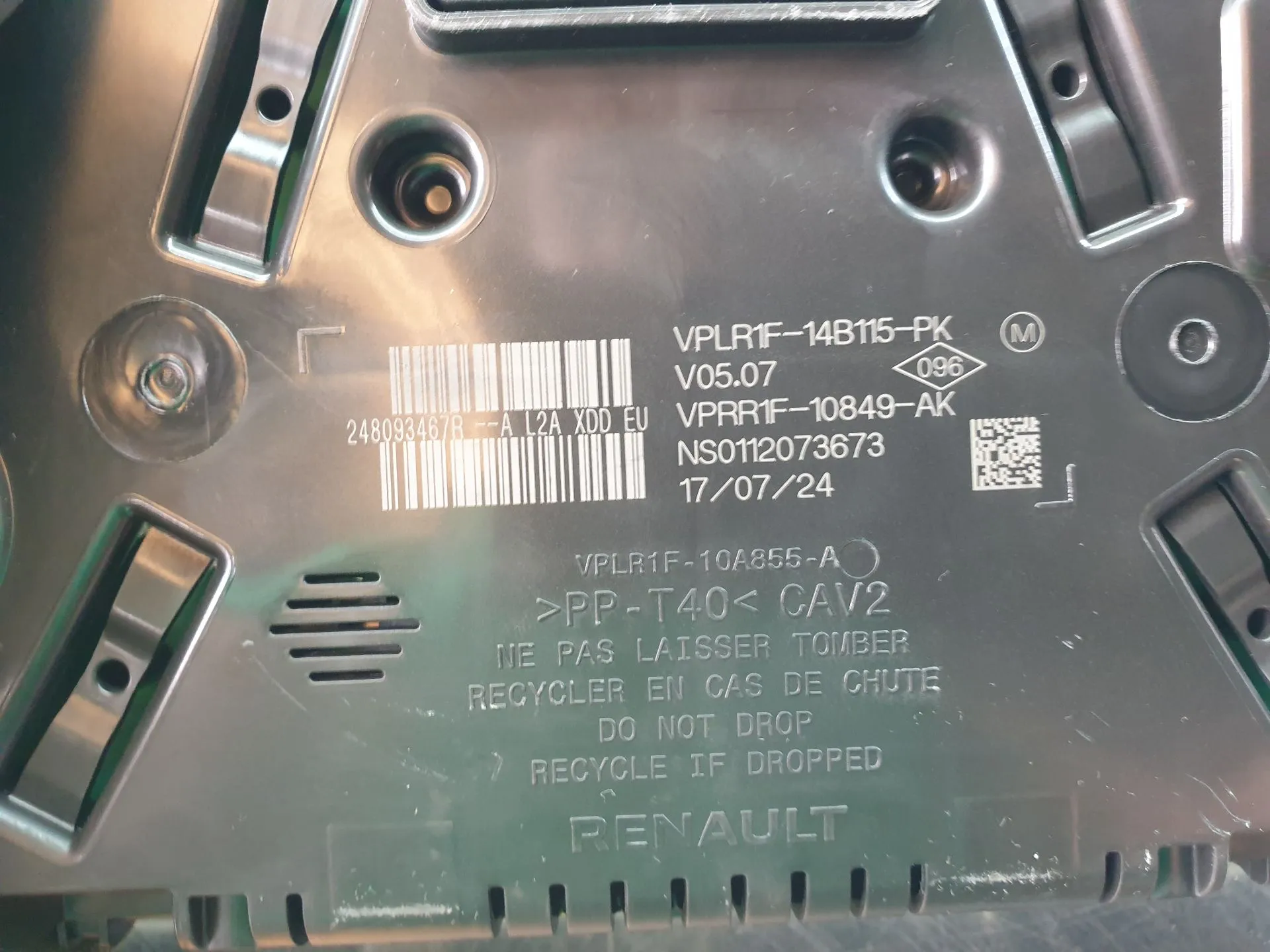 Quadro strumenti / Pannello strumenti RENAULT Master IV (F8__) Imagem-6