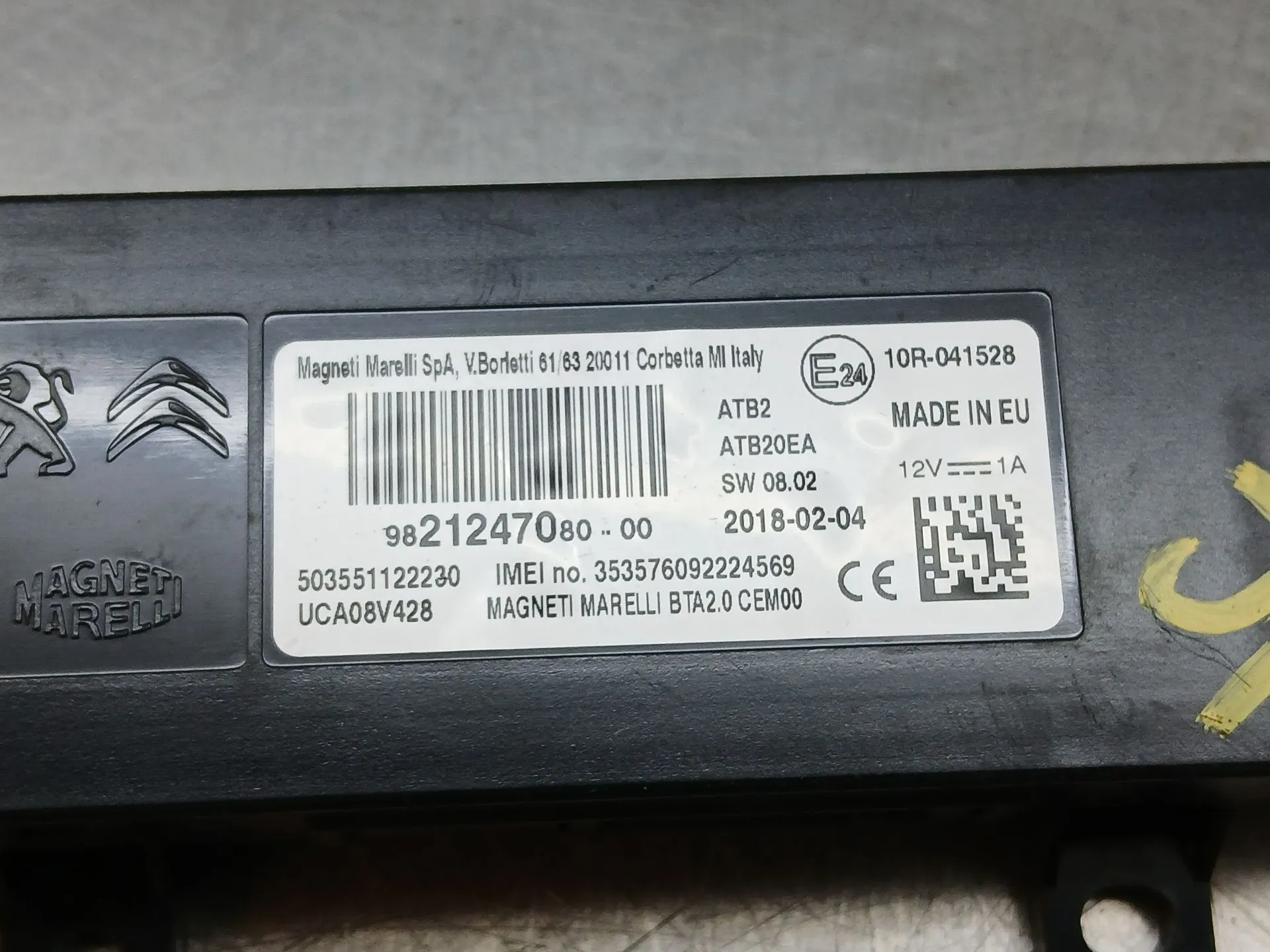 Módulo bluetooth CITROËN C3 Aircross II (2R_, 2C_) Imagem-3