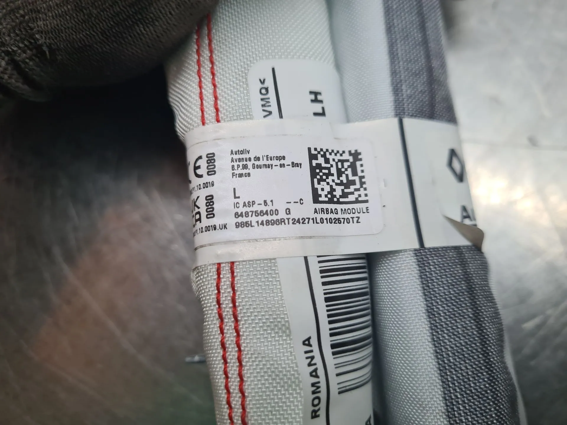 Airbag Rideau Guache DACIA Sandero III Imagem-2