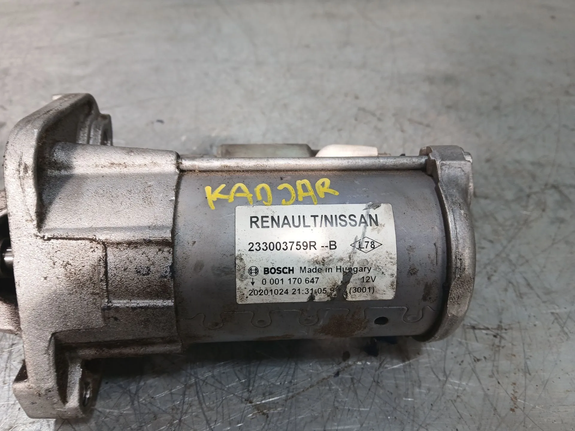 Motor de arranque RENAULT Kadjar (HA_, HL_) Imagem-4