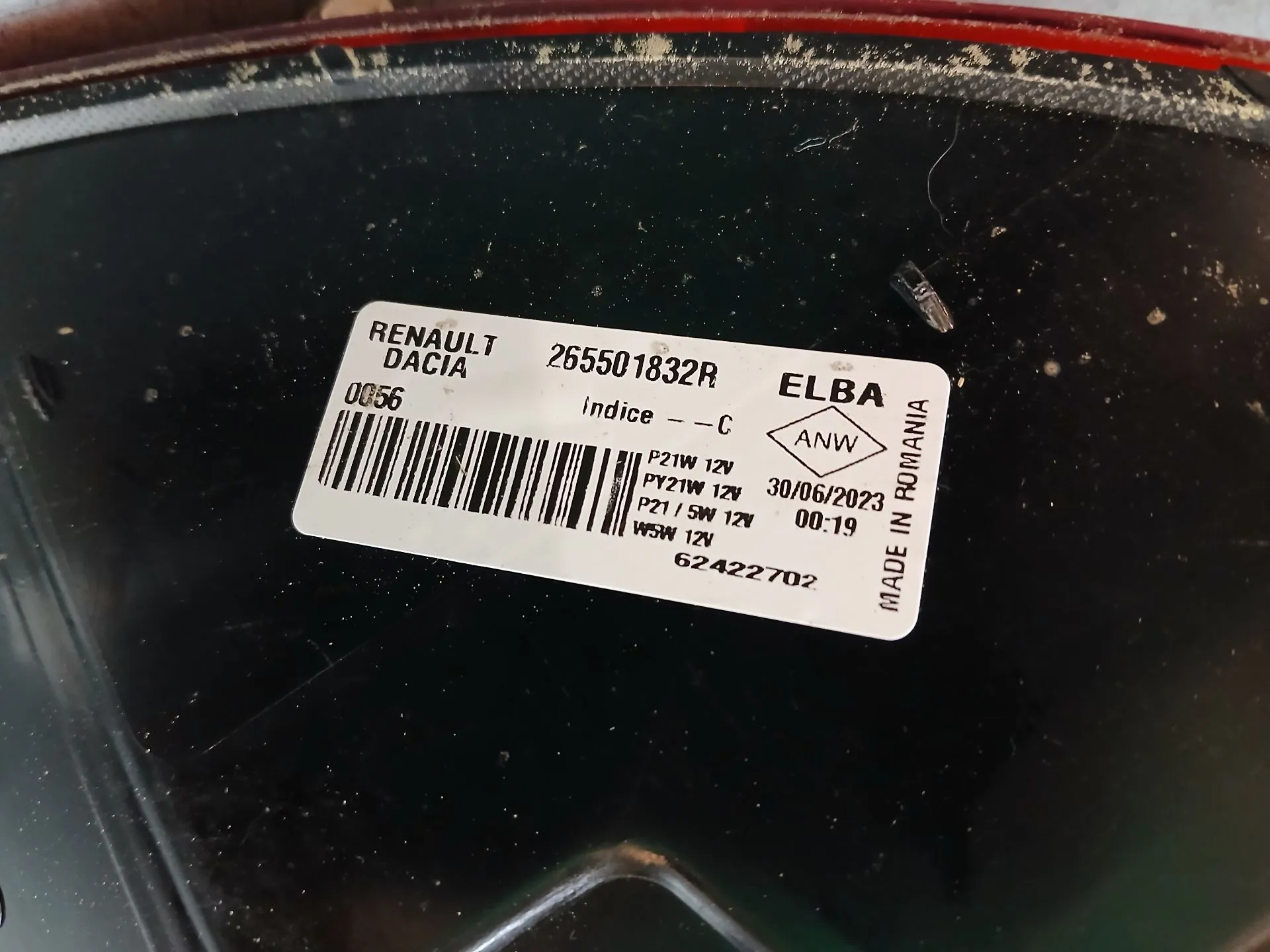 Feu arrière Droite DACIA Sandero III Imagem-5