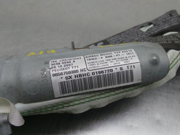 Right Curtain Airbag PEUGEOT 308 (4A_, 4C_) Imagem-1