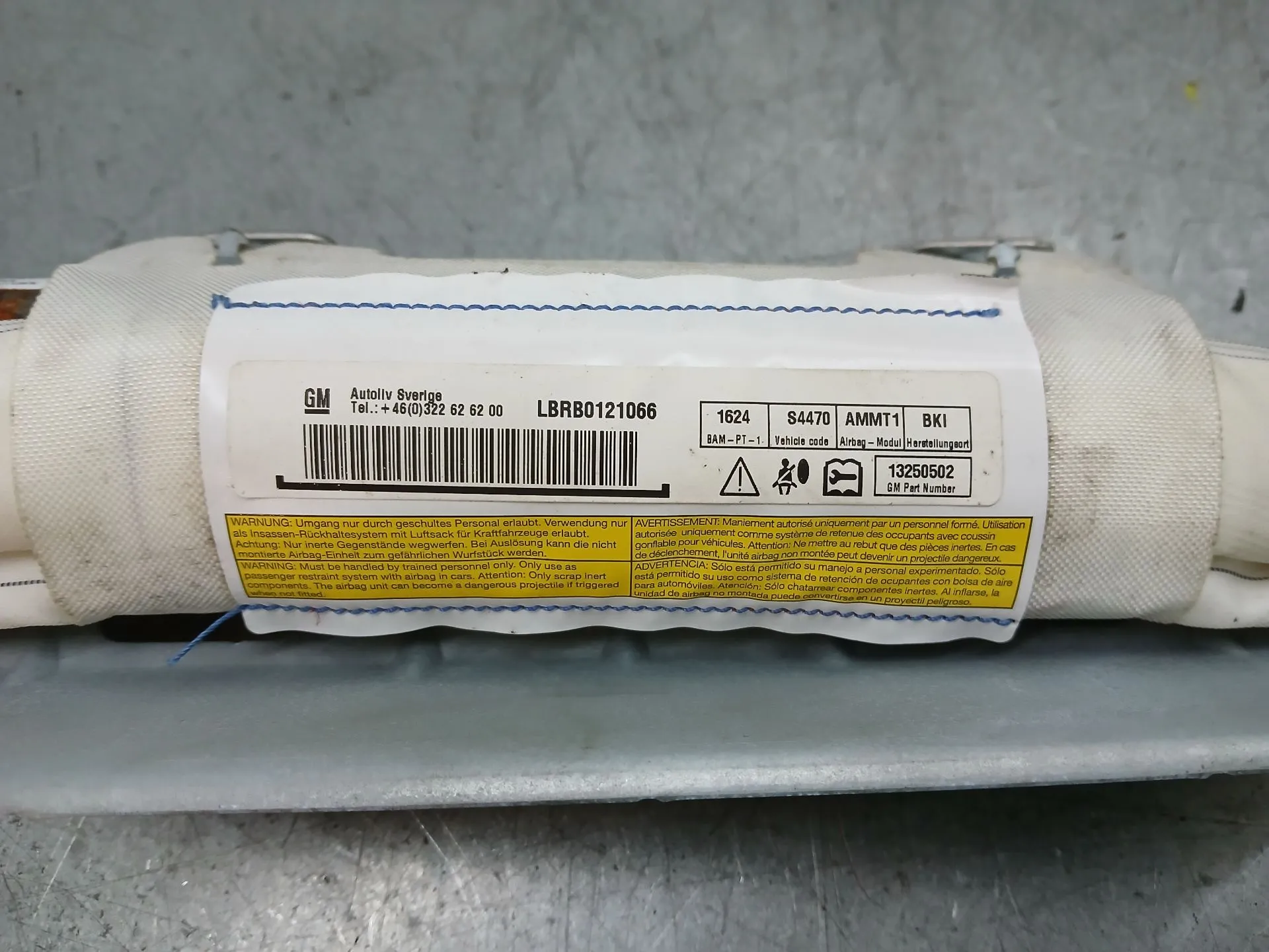 Airbag Cortinha Izquierdo OPEL Meriva B Imagem-3