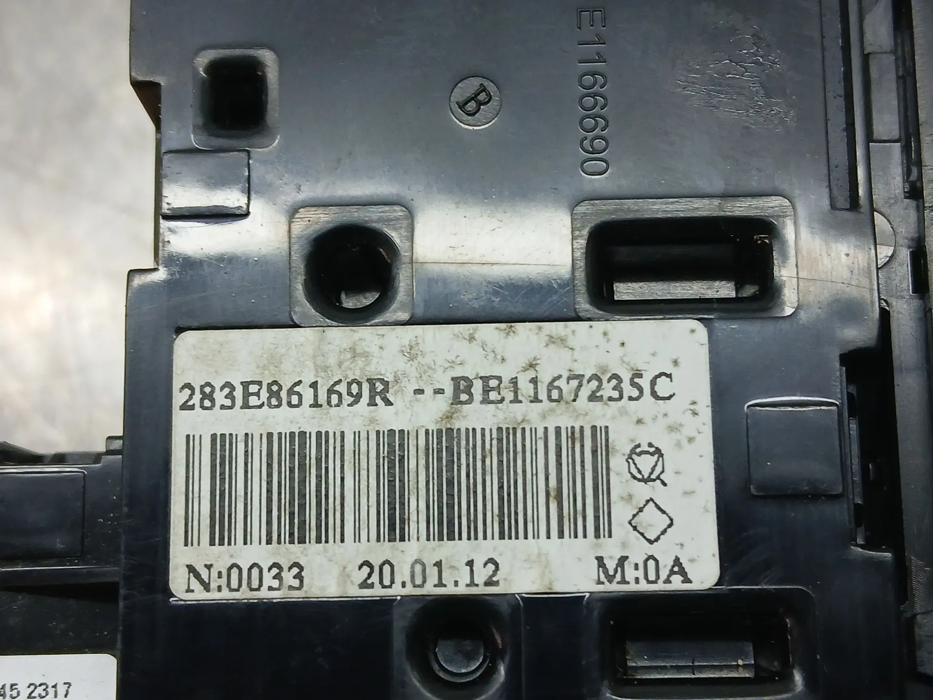 Botão / interruptor 4 piscas RENAULT Zoe (BFM_) Imagem-2