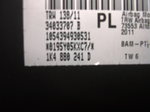 Left Seat Airbag SEAT Leon (1P1) Imagem-1