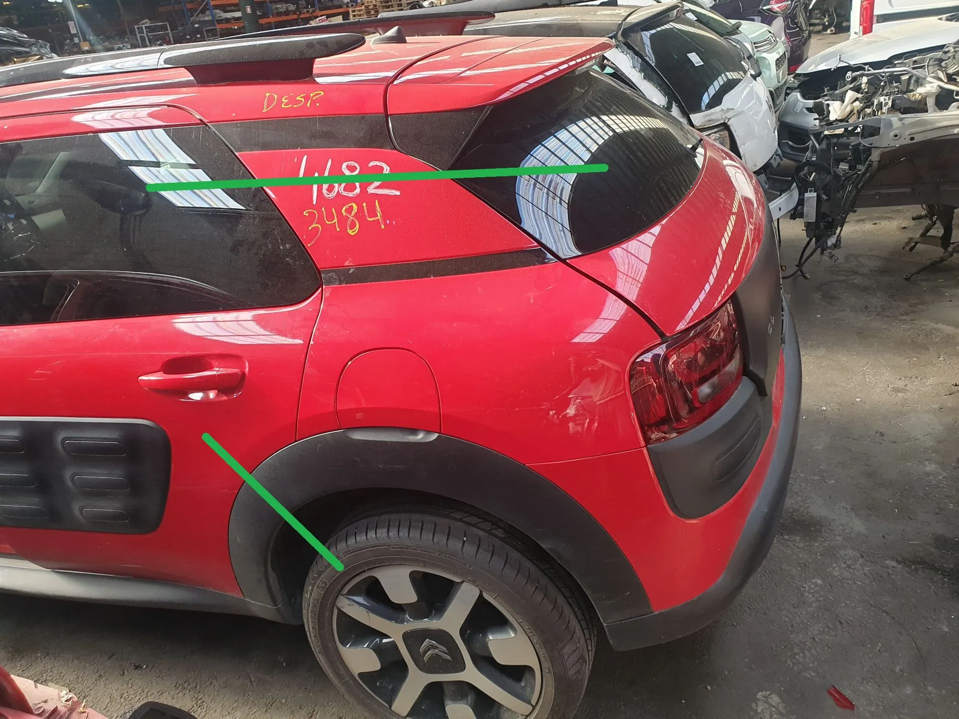 Left rear quarter panel CITROËN C4 Cactus