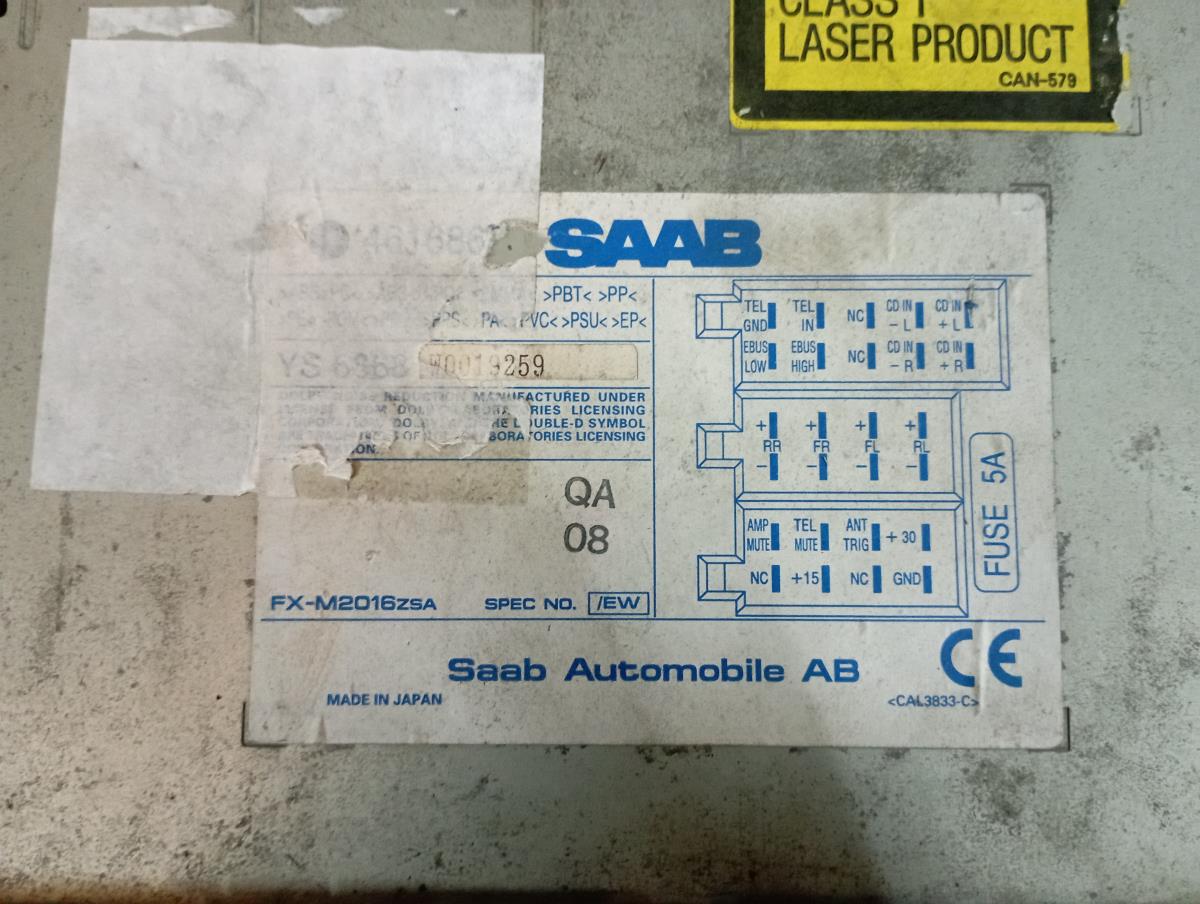 Car radio SAAB 9-5 Sedan (YS3E) Imagem-3