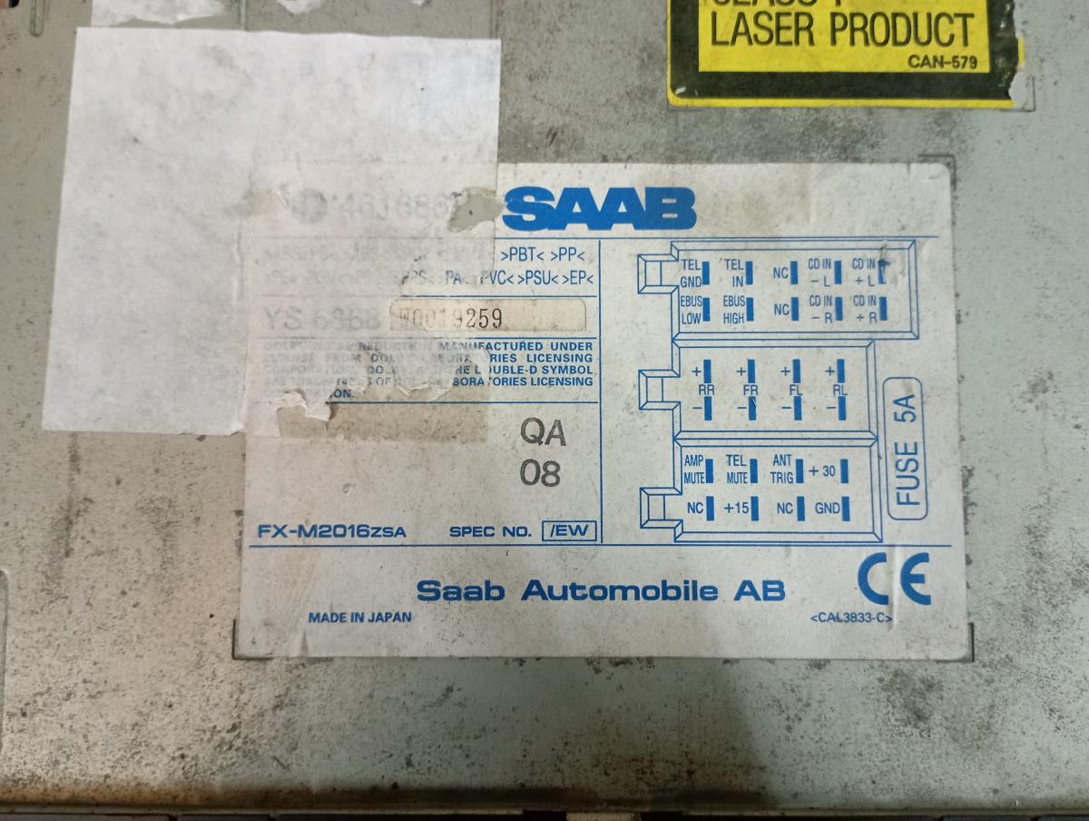 Car radio SAAB 9-5 Sedan (YS3E) Imagem-7