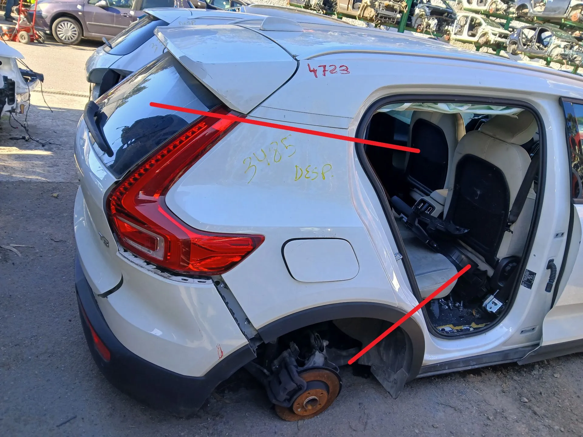 Pannello posteriore destro VOLVO XC40 (536)