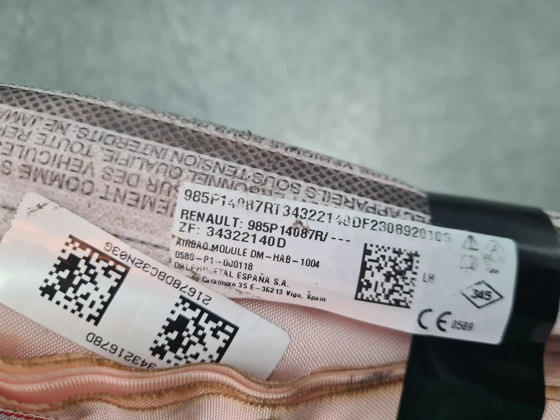 Airbag Rideau Guache RENAULT Austral Imagem-2