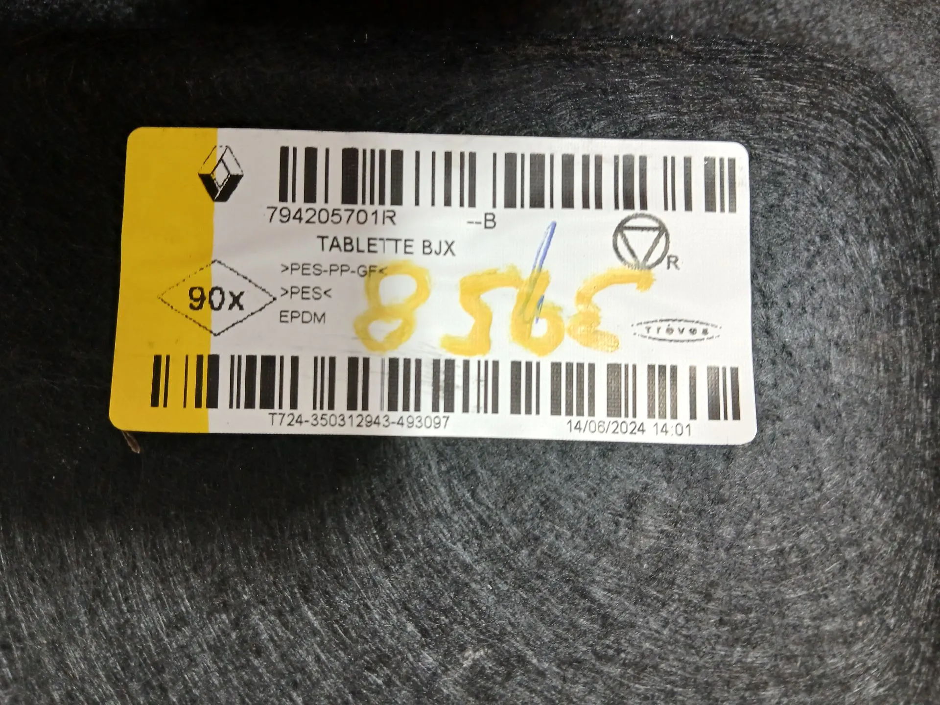 Chapeleira / tampo da mala DACIA Sandero III Imagem-2