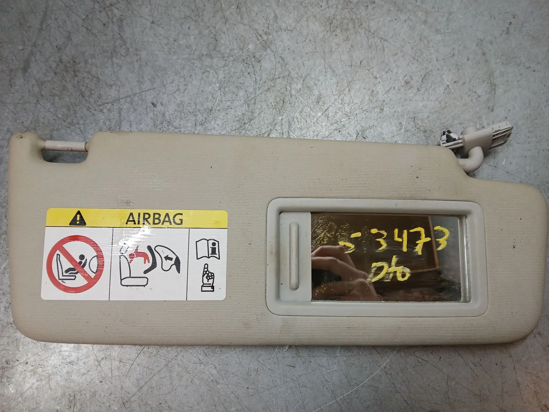 Right Sun Visor SEAT Ibiza V (KJ1)