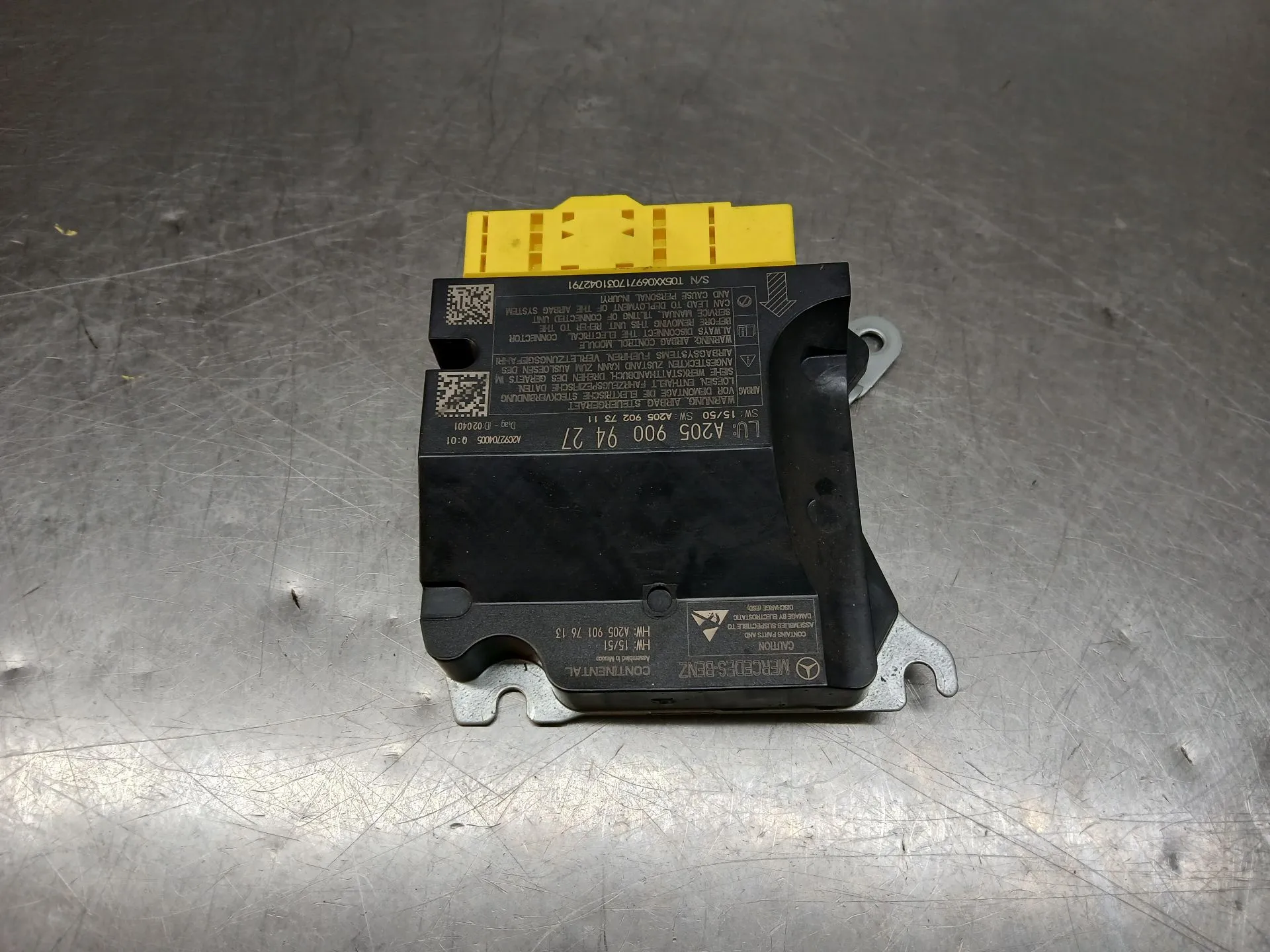 Centralina airbag MERCEDES-BENZ Classe C Coupé (C205) Imagem-2