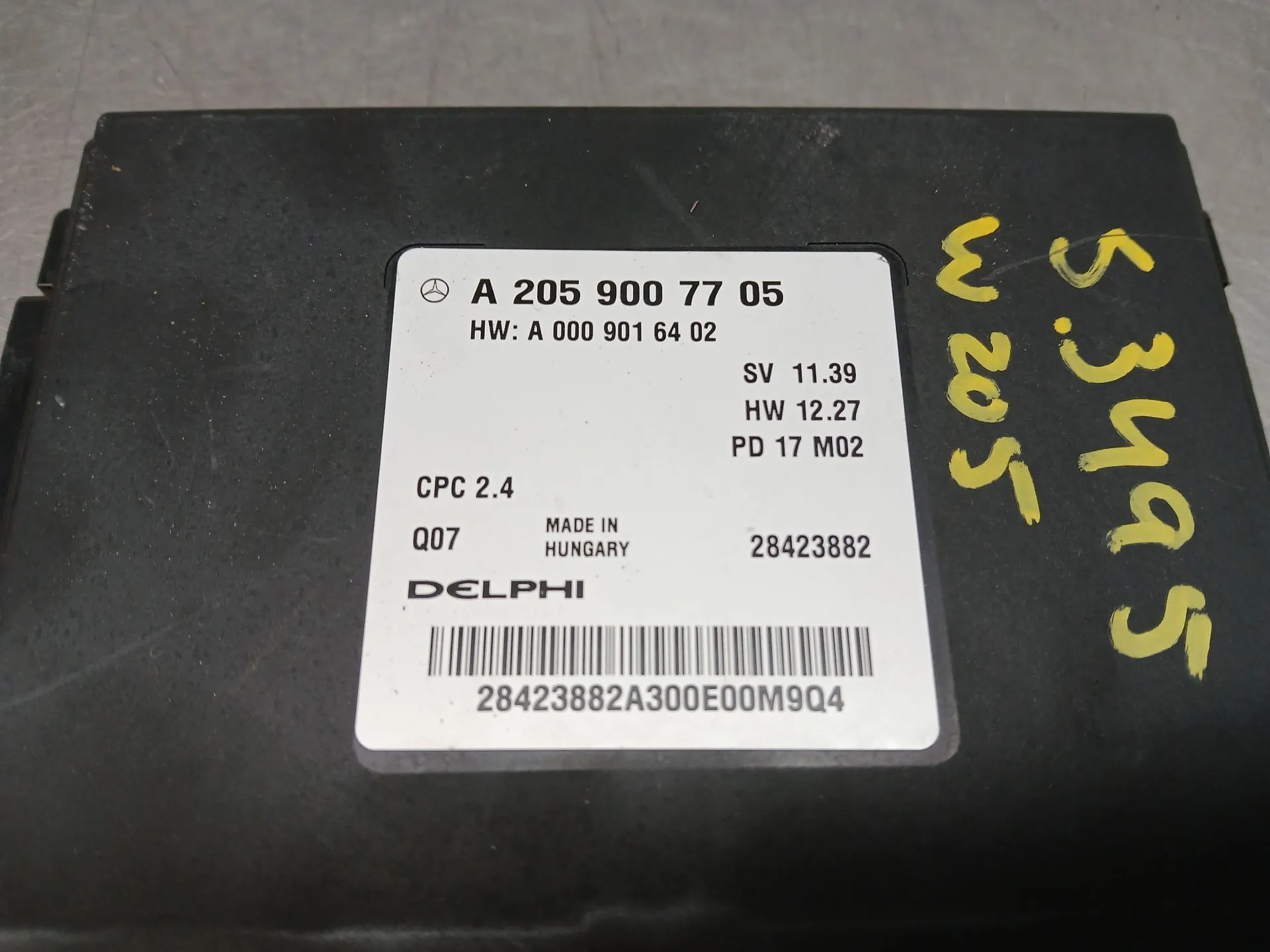 Gearbox control unit / Gearbox ECU MERCEDES-BENZ Classe C Coupé (C205) Imagem-3