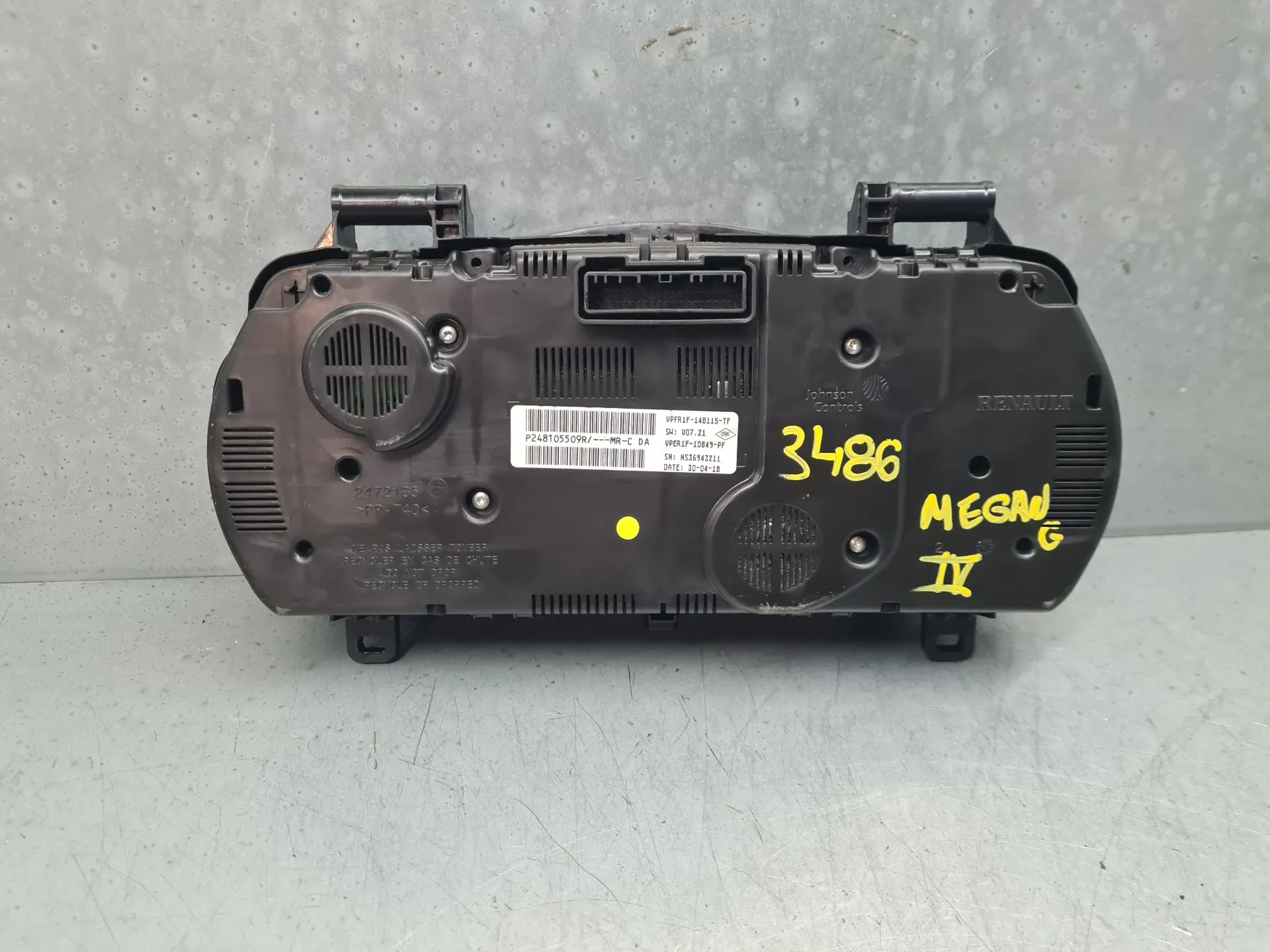 Instrument cluster RENAULT Megane IV (B9A/M_) Imagem-5