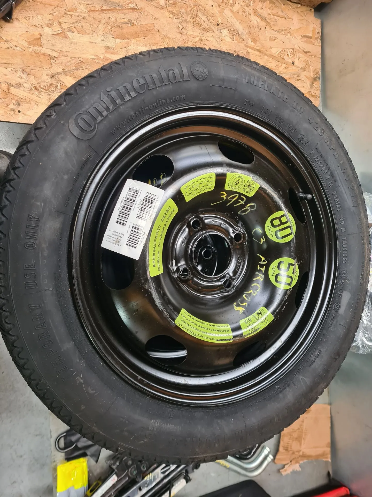 Pneu suplente CITROËN C3 Aircross II (2R_, 2C_)